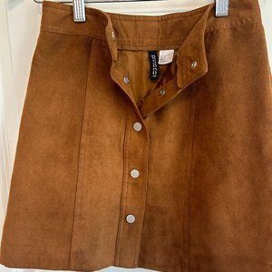 DIVIDED Faux Suede Mini Skirt